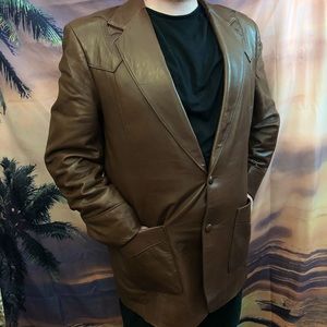 Vtg Pioneer Wear men’s leather jacket